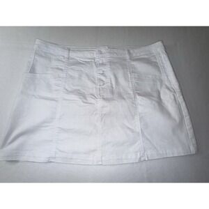 Daily Thread Button Fly White Jean Skirt  size 2XL